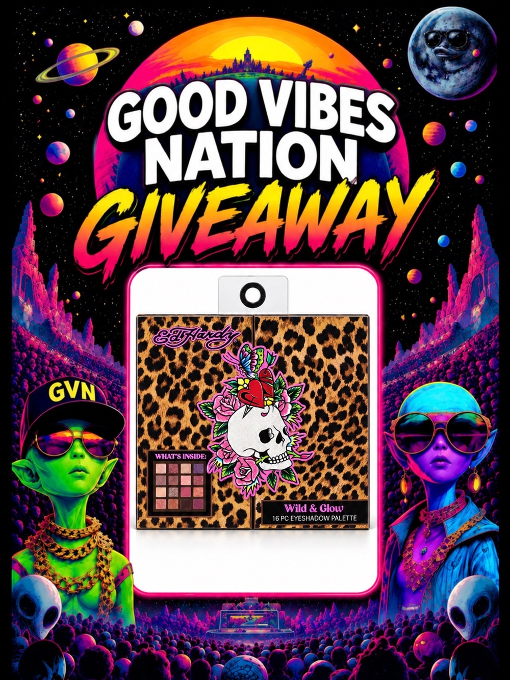 ✨GVN Ed Hardy Eyeshadow Palette Giveaway!✨